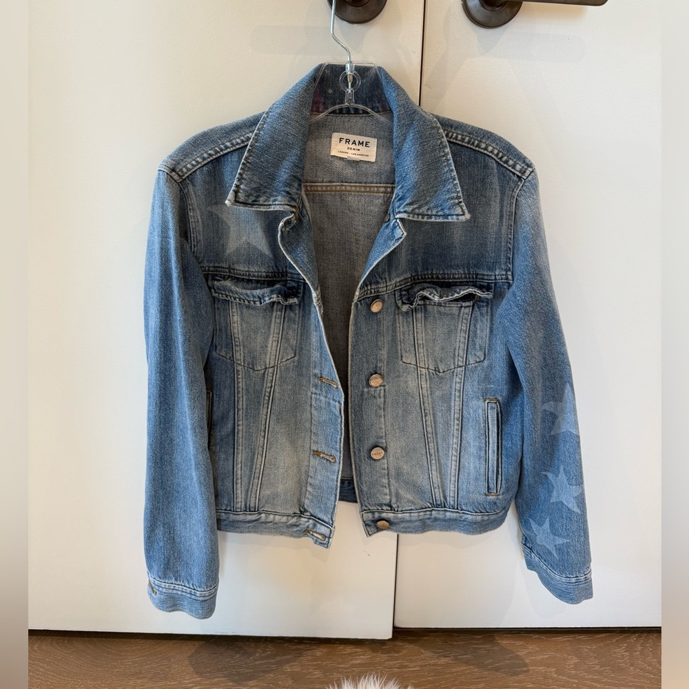 Frame Denim Jacket with stars